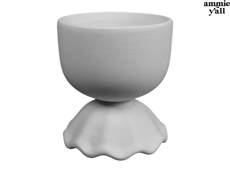 Leah Ruffled Base Glass