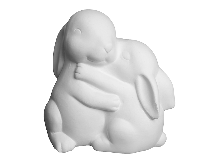 Mom and Baby Bunny Collectible