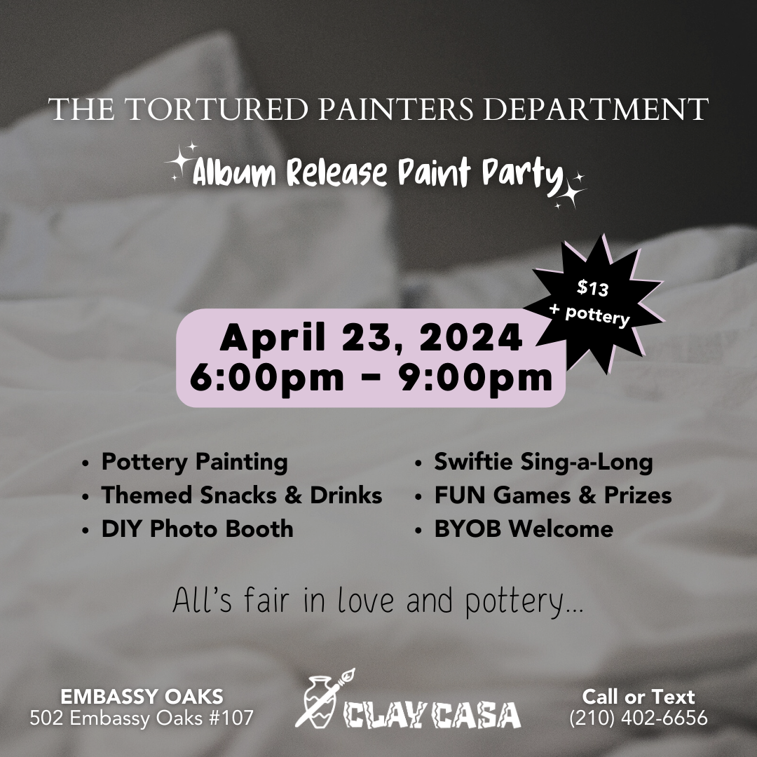 Tuesday, April 23rd - "Tortured Painters Department" Event