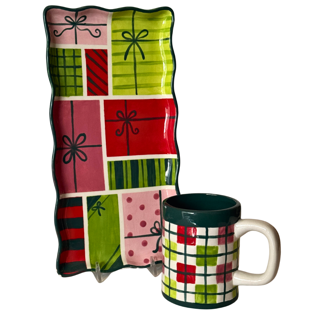 🎄 Checkered Mug
