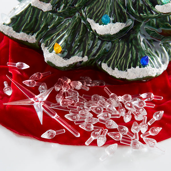 Clear Star & Bulbs for Light Up Tree