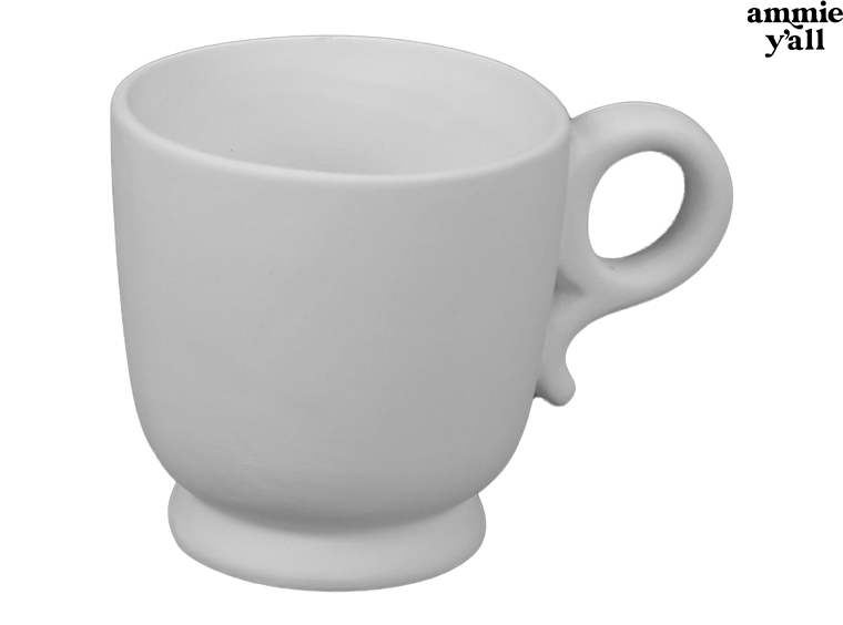 Footed Loop Handle Mug