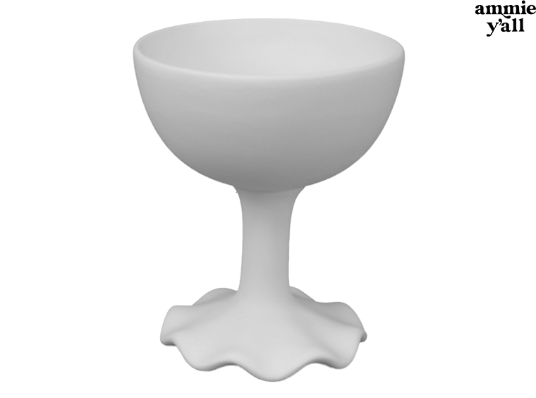 Scalloped Wine Glass