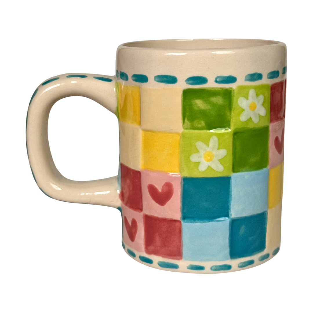 🐸 Checkered Mug