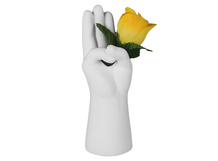 💚 Girl Scout Promise Hand Vase