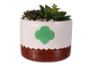 Girl Scout Trefoil Planter