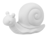 Large Garden Snail Figurine Plain Bisque