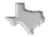 Shallow dish in the shape of Texas