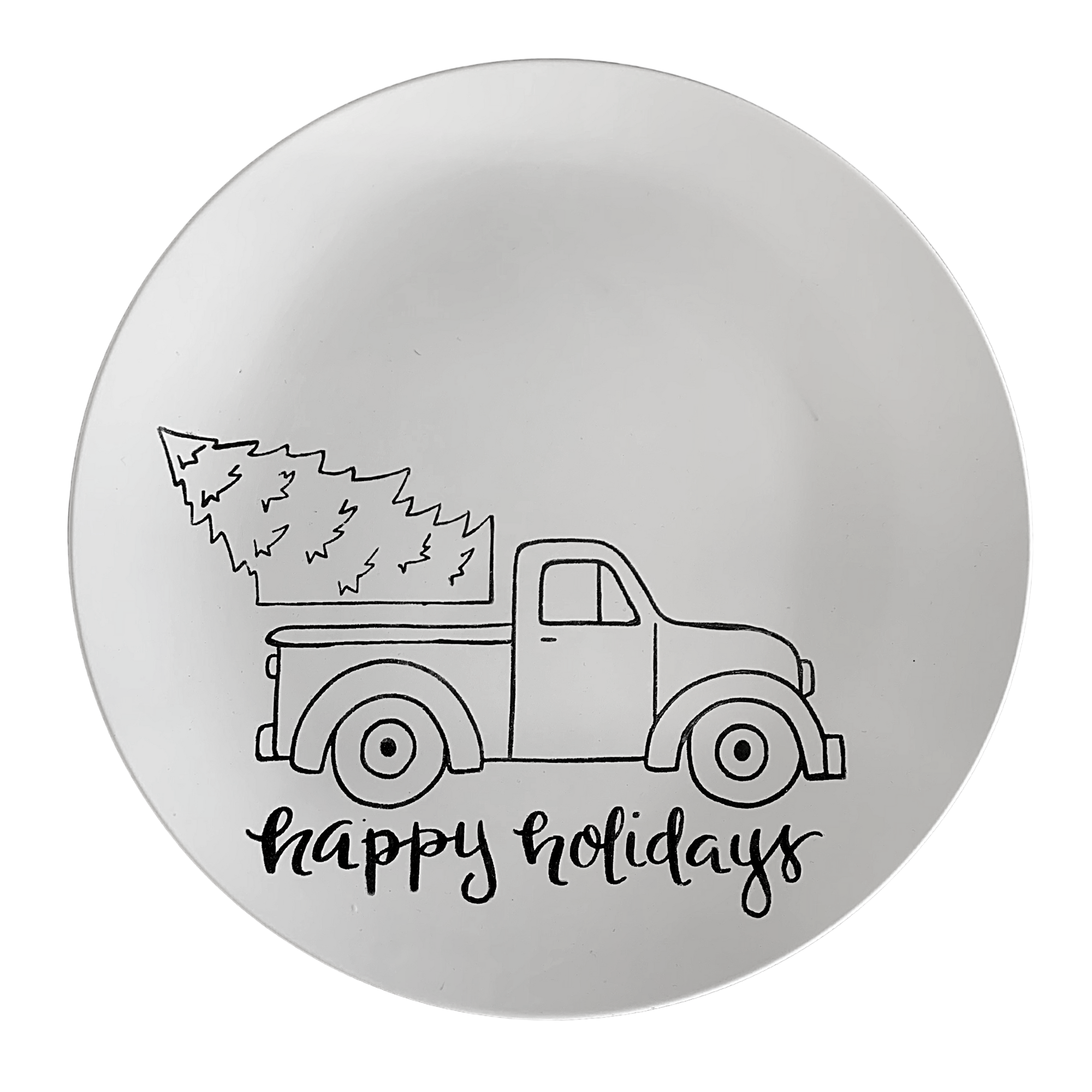 Truck with Tree Coupe Charger Plate